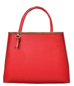 Dark red color handbag for ladies