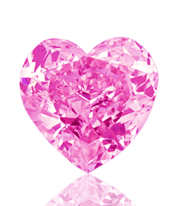 Dazzling heart shape pink diamond