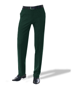 Deep green color formal trouser with belt and shoes for men