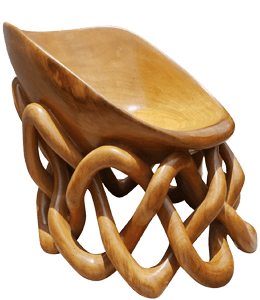 Designer oak wooden chair