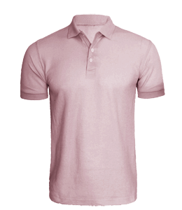 Dirty pink color polo neck t-shirt