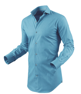 Dull blue color formal shirt for men