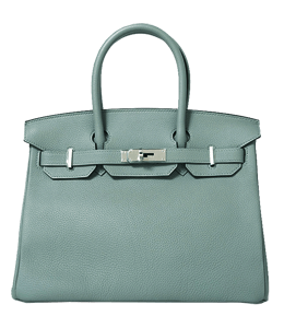 Dull blue-grey color ladies handbag