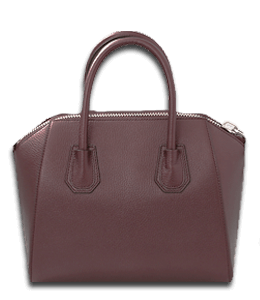 Dull burgundy color handbag