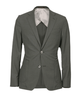 Dull gray color formal blazer for men