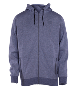Dull grey-blue color hoodie long sleeve t-shirt