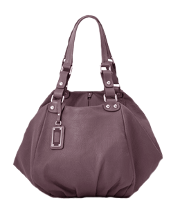 Dull purple color ladies bag