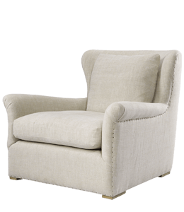 Dullish white armchair