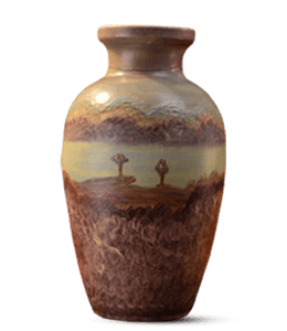 Earthy color artifact vase