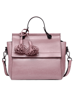 Faded pink ladies hand bag