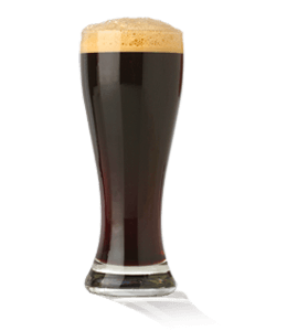 Glass of dark beer