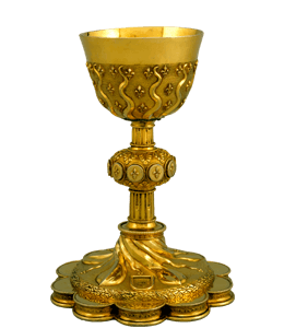 Gold drinkware for art museum