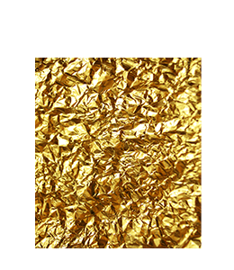 Gold foil paper folds