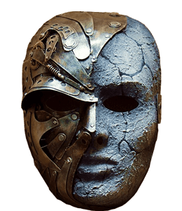 Gold Grey Mask for Men