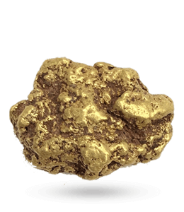 Gold raw nugget