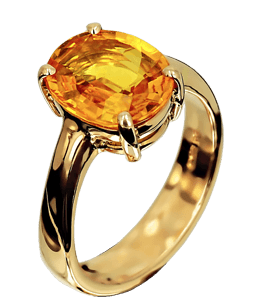 Gold-topaz ring