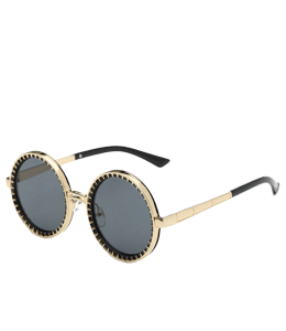 Golden Frame Retro Style Sunglasses