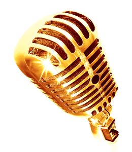 Golden microphone