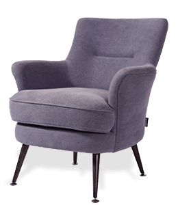 Gray color comfortable sofa chair