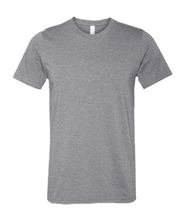 Gray color round neck t-shirt for men