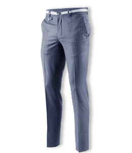 Gray color slim-fit pant for men