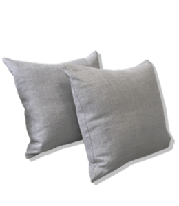 Gray color soft cushions