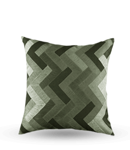 Gray-green cushion