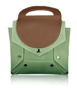 Green and brown color different bag