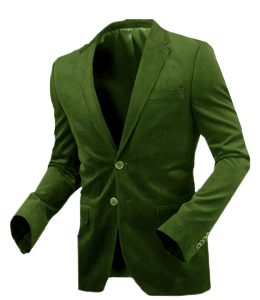 Green color blazer for men