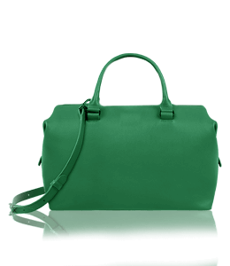 Green color handbag