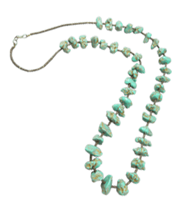Green coral beads necklace for ladies