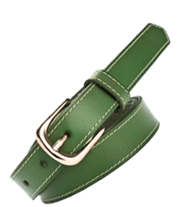 Green fashion belt