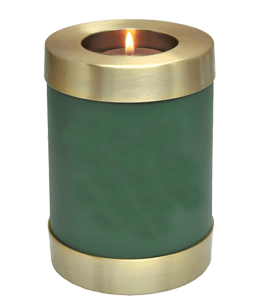 Green finish candle stand