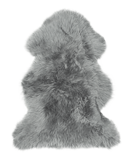 Grey fur clothing