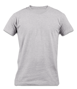 Grey round neck plain t-shirt