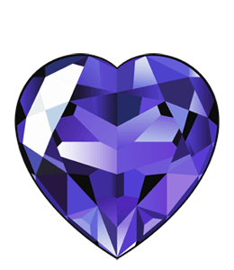 Heart shaped blue diamond