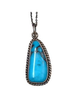 Highlighter blue colored pendant