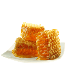 Honeycomb on plate