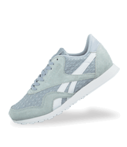 Icy grey color sports shoe