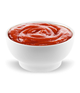 Ketchup in a bowl