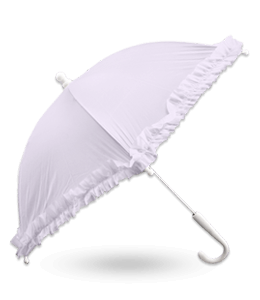 Lavender white lace umbrella