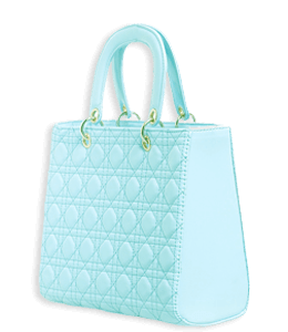 Light aqua color handbag