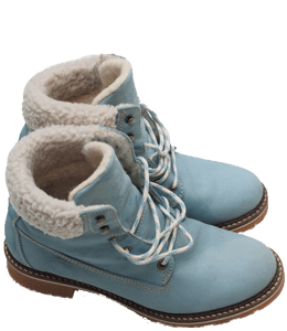 Light Blue Snow Boots for the Winter