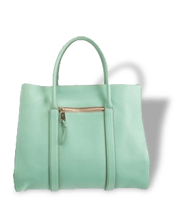 Light green color handbag