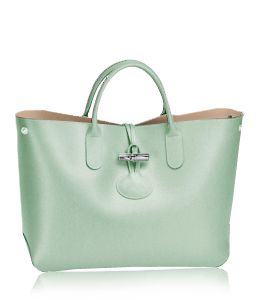 Light green color tote bag for ladies