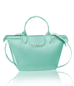 Light greenish blue color ladies handbag