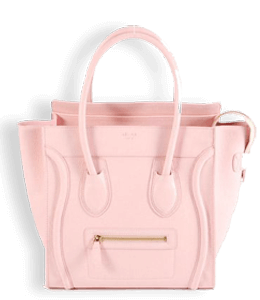Light pink color handbag for ladies