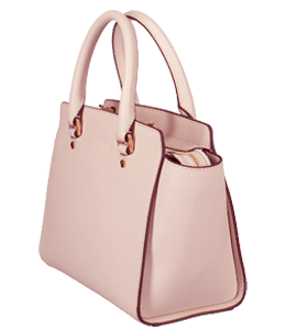 Light pink color ladies handbag