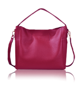 Magenta color ladies handbag