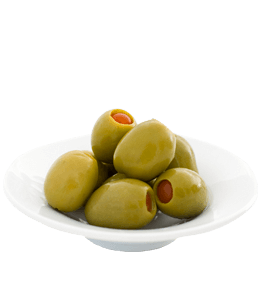 Manzanilla olives in white vinegar